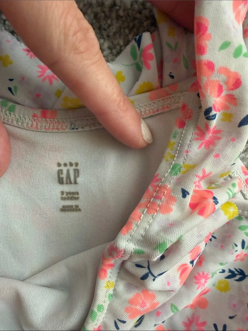 Baby GAP Girls Floral Ruffle Bikini Set - Pink & Yellow